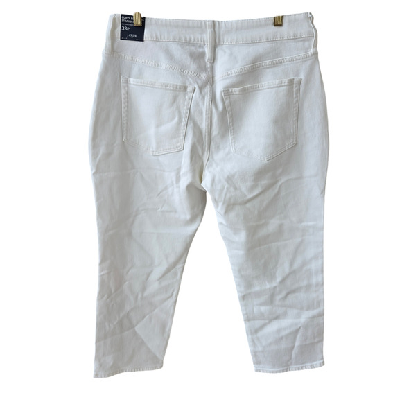 J. Crew Factory Curvy Essential Straight White Jean 33P NWT - Picture 2 of 10